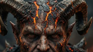Lava Cracks Demon Horns