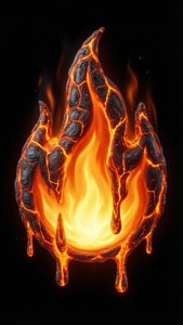 Lava Flame Emoji