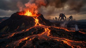 Lava Flow Volcano
