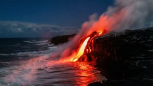 Lava Ocean Night Glow