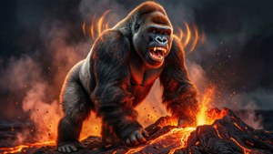 Lava Rock Gorilla