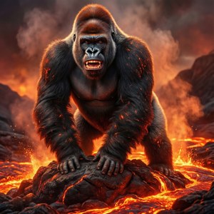 Lava Rock Gorilla