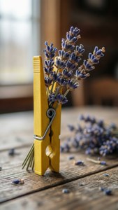 Lavender and Clothespin