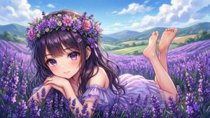 Lavender Field Rest