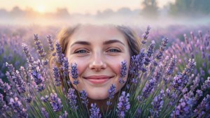 Lavender Field Smile