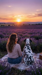 Lavender Field Sunset