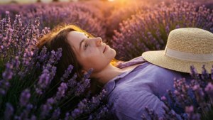 Lavender Field Sunset