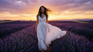 Lavender Fields Sunset