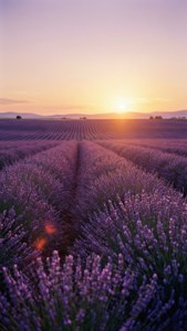 Lavender Fields Sunset