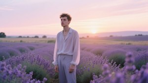 Lavender Fields Sunset