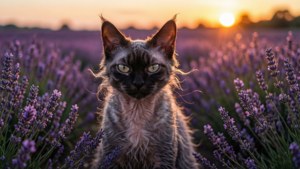 Lavender Lykoi Sunset