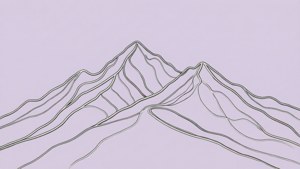 Lavender Mountain Lines