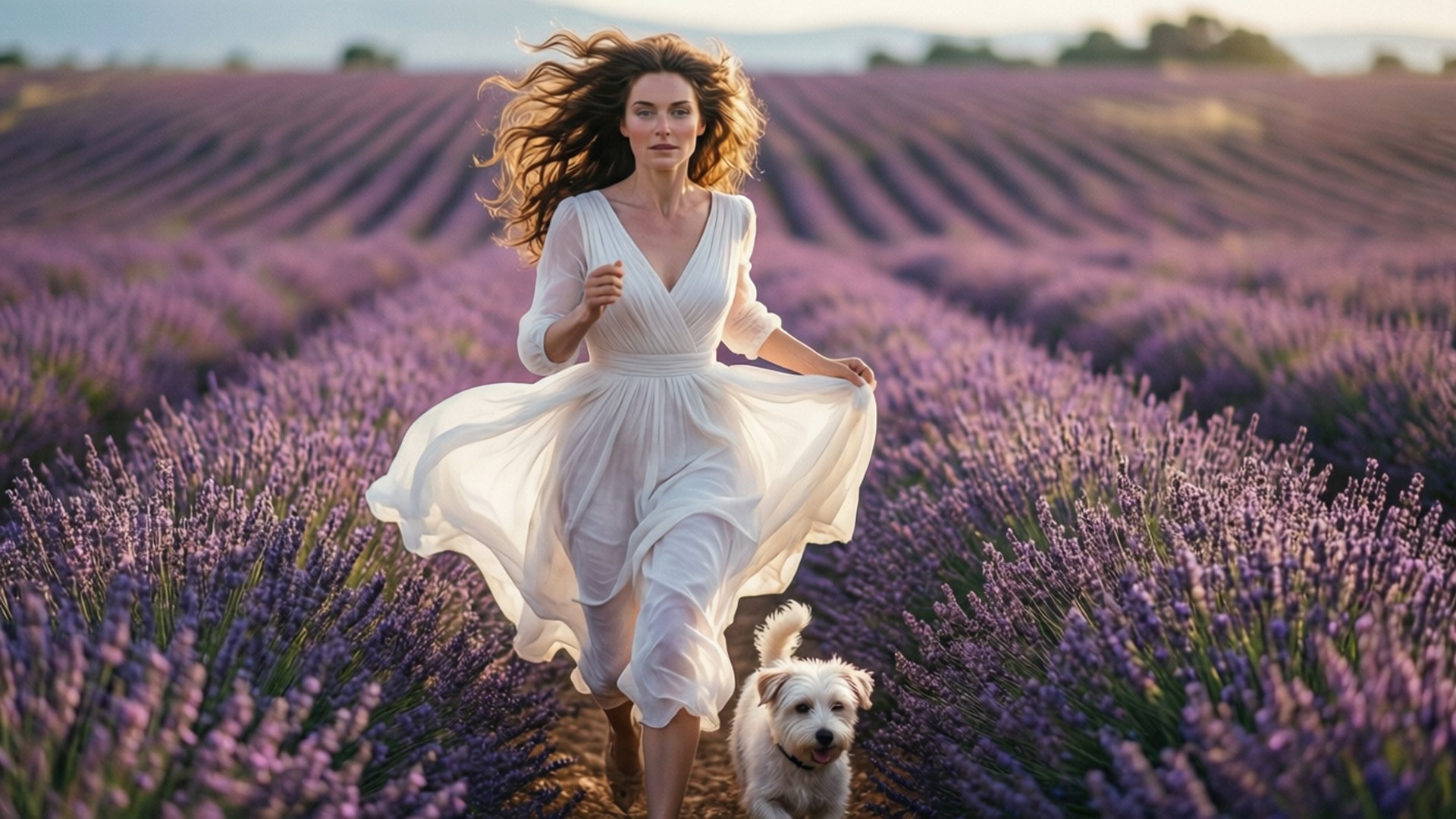 Lavender Run by Wallpapers.art Studio