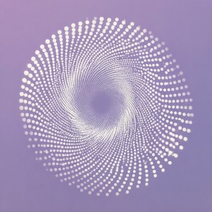 Lavender Spiral Dots