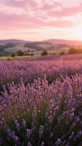 Lavender Sunset Field