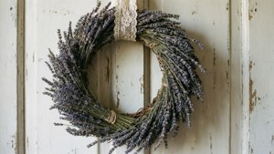 Lavender Wreath Door