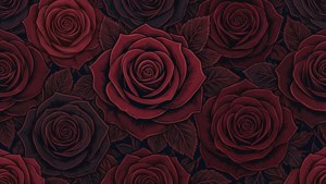 Layered Crimson Roses