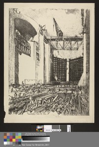 Laying the Floor of Pedro Miguel Lock