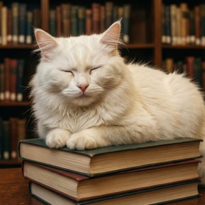 Lazy Library Cat