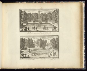 Le Bassin quarré du Rocher à Chantilly (Upper Plate)