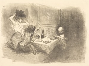 Le cabinet particulier (5e planche) (The Private Room) (fifth plate)
