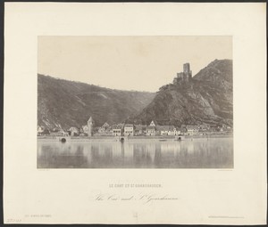 Le Chat et St. Goarshausen. / The Cat and St. Goarshausen.