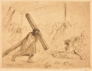 Le Christ portant sa croix (4e planche) (Christ Carrying the Cross) (fourth plate)