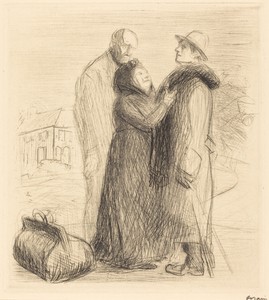 Le départ de l'enfant prodigue (1ère planche, en hauteur) (The Departure of the Prodigal Son) (first plate, vertical)