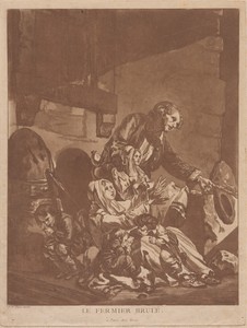 Le Fermier brulé (A Burnt-Out Farmer, Begging with his Family)