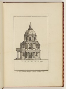 Le grand portail de l’Eglise de la Sorbonne du costé de la rue