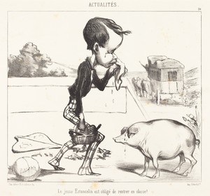 Le Jeune Estancelin est obligé de rentrer en classe!