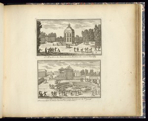 Le Pavillon de Mans où est la Machine des eaux à Chantilly (Upper Plate)