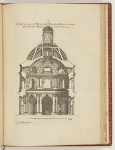 Le Profil du dedans de l’Eglise de nostre Dame des Ardilieres les Saumur Que fait bastir Monseignr. Le Comte de Servien