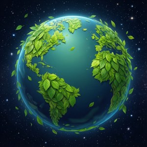 Leaf Globe Art