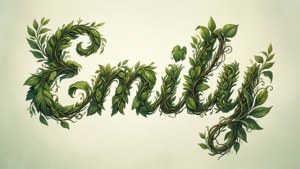 Leaf Monogram Name