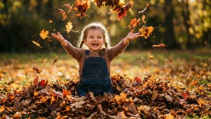 Leaf Pile Fun