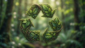 Leafy Recycle Symbol