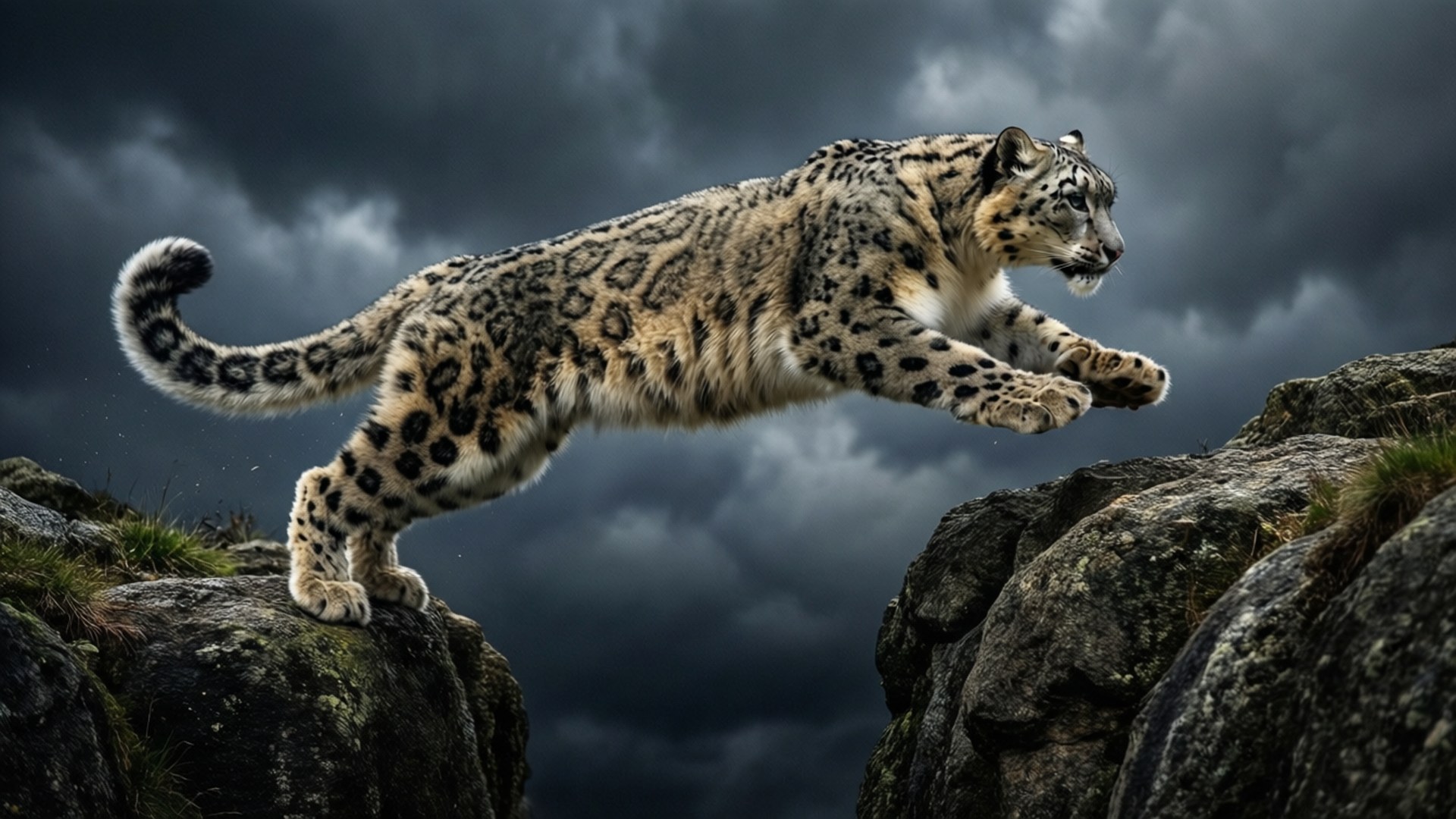 Leap Across the Abyss by Wallpapers.art Studio