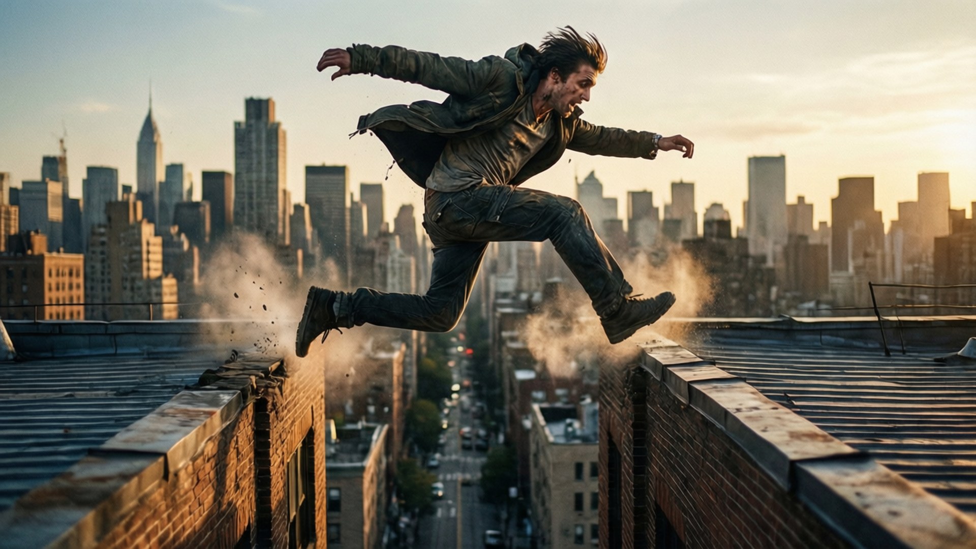 Leap of Desperation by Wallpapers.art Studio
