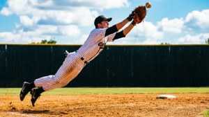 Leaping Catch at the Wall