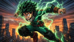 Leaping Deku Action