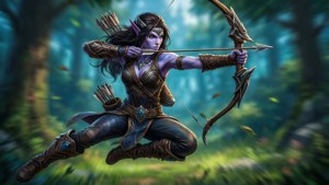 Leaping Huntress