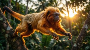Leaping in the Golden Hour