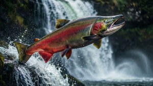 Leaping Sockeye