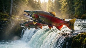 Leaping Sockeye Duo