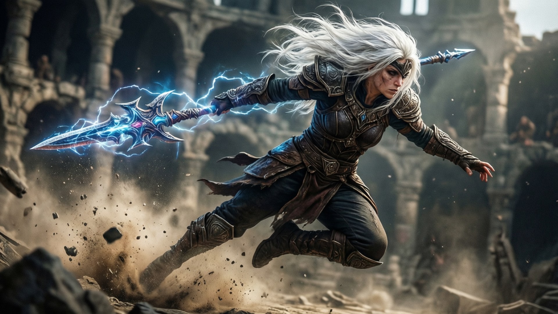 Leaping Thunder by Wallpapers.art Studio