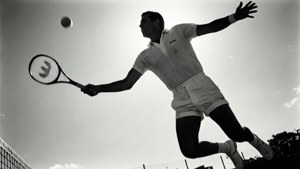 Leaping Volley Silhouette