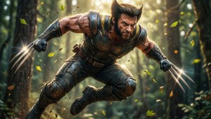 Leaping Wolverine
