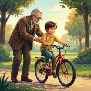 Learning to Ride Grandpa