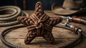 Leather Braided Star